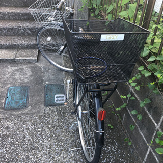 27インチ整備済み6速ギア 買い物カゴ ドレスガード付き