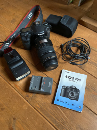 Canon eos40D  レンズ、ストロボセット