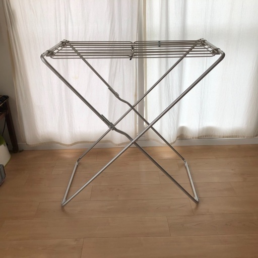 無印良品 アルミ室内物干し 開閉式 コキア 西大井の洗濯用品 物干し竿 ロープ の中古あげます 譲ります ジモティーで不用品の処分