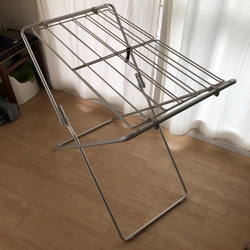 無印良品 アルミ室内物干し 開閉式 コキア 西大井の洗濯用品 物干し竿 ロープ の中古あげます 譲ります ジモティーで不用品の処分