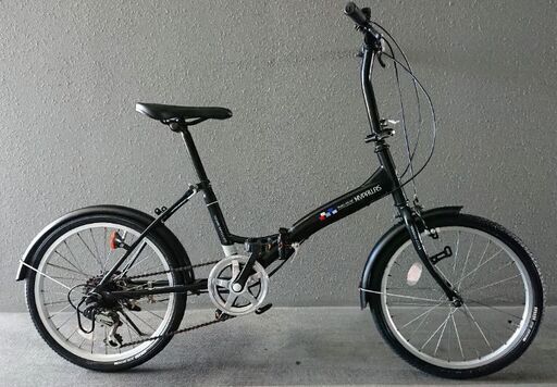 ☆タイヤ\u0026チューブ前後新品✨折り畳み自転車 黒