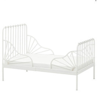 【ネット決済】IKEA 伸長式ベッド　マットレス付き