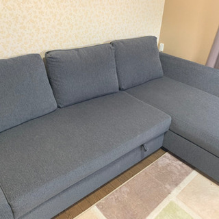 【お取引中】IKEA フリーヘーテン　ソファ　収納付き　ソファベッド