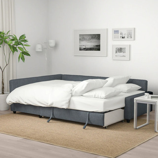 お取引中】IKEA フリーヘーテン ソファ 収納付き ソファベッド