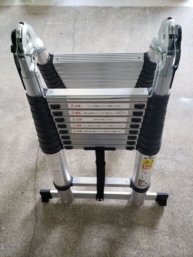 はしご兼用脚立 スーパーラダー 6.2m アルミ製 重量23kg 折り畳み式 伸縮タイプ 安全ロック付き 耐荷重120kg