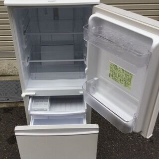 RKGRE-676】特価！シャープ/137L 2ドア冷凍冷蔵庫/SJ-14E7-KW/中古品