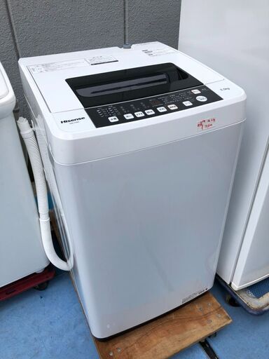 ☆中古激安！　Hisense　ハイセンス　5.5㎏　全自動洗濯機　2018年製　HWｰT55C　【KBF060】　￥10,800！！