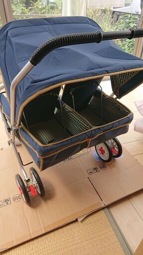 再値下げ】新品 東京スワン 2人乗りカート(ベビーカー)【業務用お散歩 