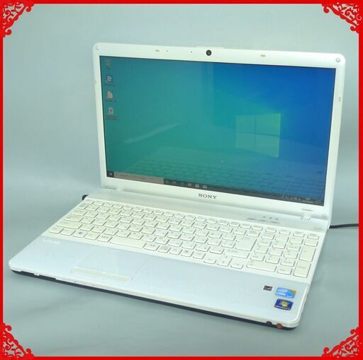 即使用可 ノートパソコン 中古動作良品 15.5型 SONY VPCEB38FJ Core i3 4GB 750GB DVDRW 無線 Bluetooth webカメラ Windows10 Office