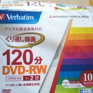 DVD-RW 120分 CPRM対応　８枚
