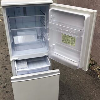 ㊽【6ヶ月保証付・税込み】美品 シャープ 137L 2ドア冷蔵庫 SJ-14E5 18