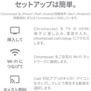 【ネット決済・配送可】chromecast