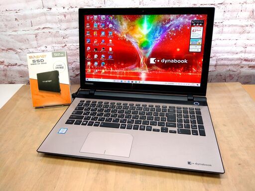 ★完売御礼★【美品◆最高グレード◆15.6型タッチ式】東芝 dynabook T75/UGS1【第6世代 Core i7☆国内3年保証 新品 SSD 1.0TB★メモリ 16GB◇Windows10, Microsoft Office, Blu-ray, Wi-Fi, Webカメラ