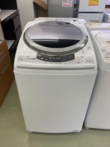 【リサイクルショップ　ピカソ　小松原】TOSHIBA　東芝　電気洗濯機（乾燥機能付き）洗8.0kg/乾4.5kg 　TOSHIBA AW-80VG(W) 2009年製
