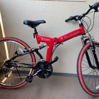 ランボルギーニ 折りたたみ26インチマウンテンバイク ランボルギーニ