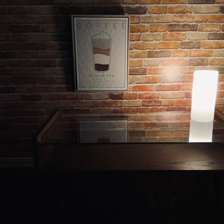 ☑️ジモ売約済み￥1,000 ローテーブルと間接照明セット - 家具