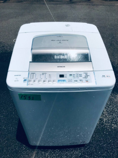 ②‼️9.0kg‼️1531番 HITACHI✨日立全自動電気洗濯機✨BW-9PV‼️