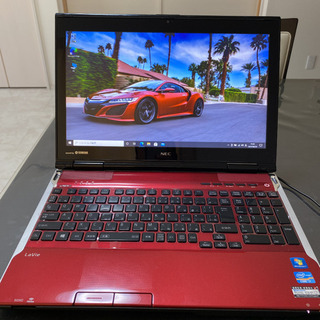 ☆お洒落な赤色 　ハイスペックＰＣ　I7-3610QM☆NEC ...