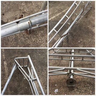 ⭕⭕⭕PH1/29　園芸用アルミはしご 12尺 剪定 作業 枝切り ステップ 三脚 脚立 約3.70m メーカー不明⭕⭕⭕