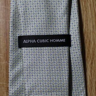 【2点で2,300円 未着用】その④ ALPHA CUBIC シルク100%ネクタイ 日本製 - 服/ファッション