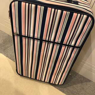 スーツケース ピンク系 ストライプ 管RKJ0346 