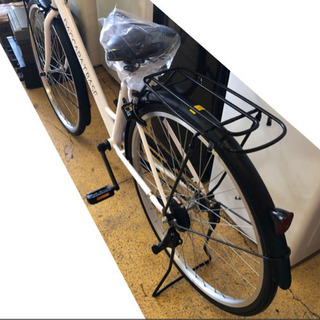新品 ママチャリ 26インチ 自転車 ダカラットベース(パールホワイト