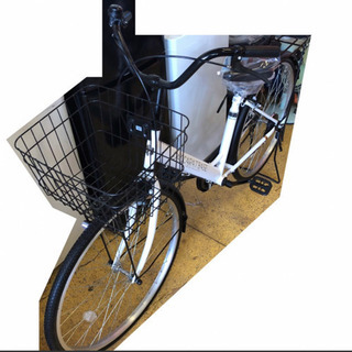 新品 ママチャリ 26インチ 自転車 ダカラットベース(パールホワイト/シングルシフト) FV-B260BA-C【2021年モデル】NO.227 新品 ママチャリ 26インチ 自転車 ダカラットベース(パールホワイト