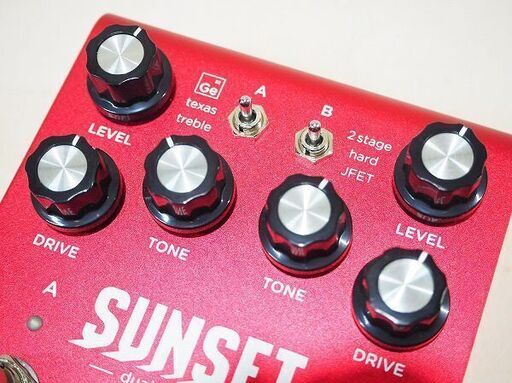 【苫小牧バナナ】STRYMON/ストライモン SUNSET ギター用エフェクター ハイブリットドライブ 6種類のクラシックなオーバードライブ 動作品♪