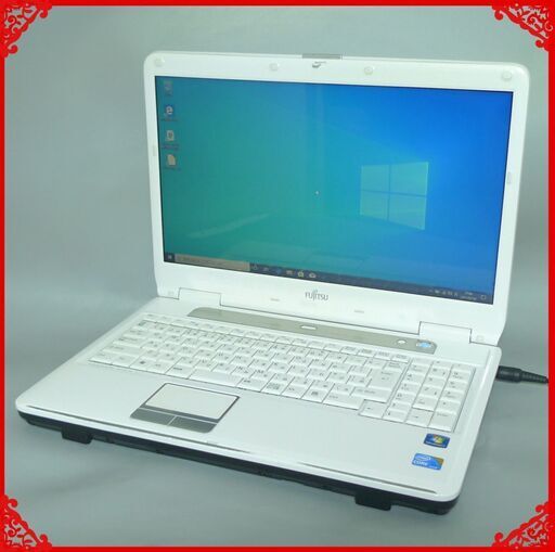 初心者向け ノートパソコン 中古良品 15.6型 富士通 AH550/5A Core i5 4GB 500G DVDRW 無線 Wi-Fi Windows10 LibreOffice 即使用可能
