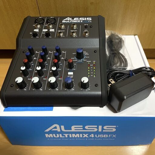 美品! Alesis MULTIMIX 4 USB FX エフェクト内蔵アナログミキサー Pro Tools付き