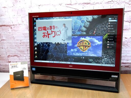 ★完売御礼★【快適21.5型◆地デジ視聴OK】新品SSD 512GB, Core i7, 8GB◆NEC VN770/L, Windows10, Microsoft Office, Blu-ray, Wi-Fi, Webカメラ