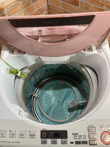 シャープ 全自動洗濯機8.0kg ES−GV80R 2015年製
