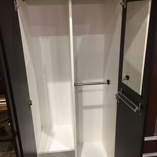 愛品館市原店】3枚扉ワードローブ【管理IIF017792-104】