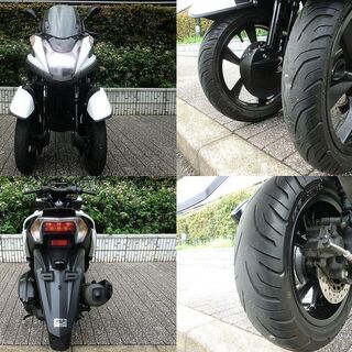 ☆普通免許仕様トリシティ155ABSワイドトレッド！1.8万km台 マルチバー