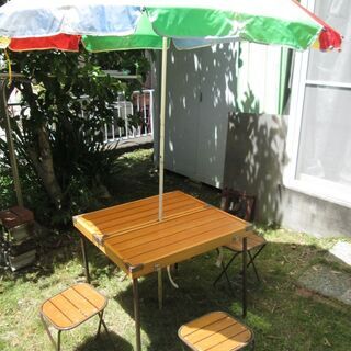 折り畳み式椅子＆テーブル　屋外使用　