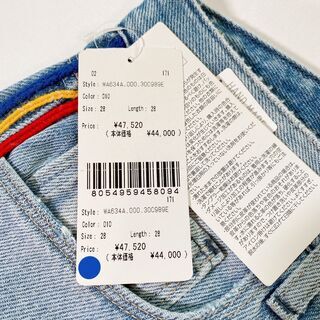 値引き交渉可！】新品 REPLAY デニム 春夏 L サイドライン 28 定価