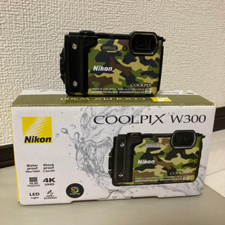 ニコン Nikon COOLPIX W300 迷彩 カモフラ 防水デジカメ 動画 - 家具