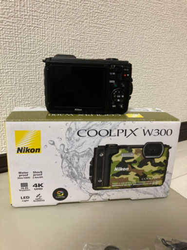 ニコン Nikon COOLPIX W300 迷彩 カモフラ 防水デジカメ 動画 - 東京都 