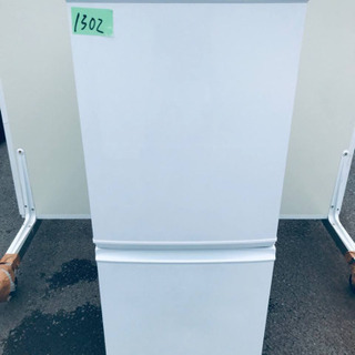 ④1302番 シャープ✨ノンフロン冷凍冷蔵庫✨SJ-D14A-W‼️