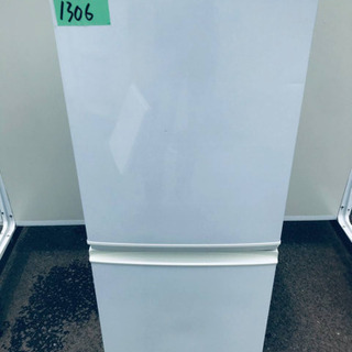 ④1306番 シャープ✨ノンフロン冷凍冷蔵庫✨SJ-D14A-W‼️