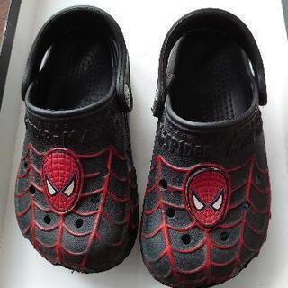 【美品】Crocs　スパイダーマン　15cm