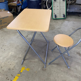 折り畳み机と椅子セット