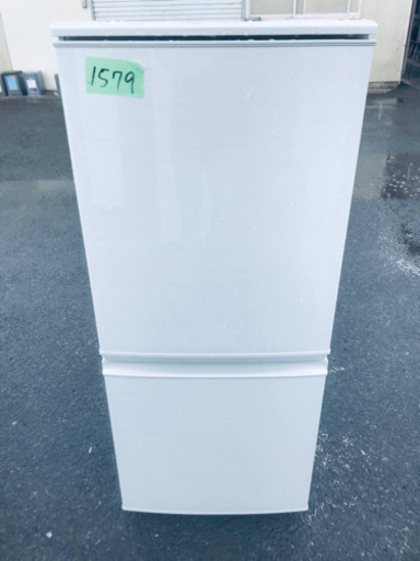 ①✨2017年製✨1579番 シャープ✨ノンフロン冷凍冷蔵庫✨SJ-D14C-W‼️