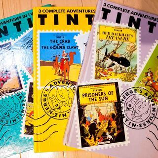TinTin・タンタンの冒険「英語」3冊  中古品