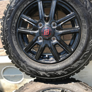 軽トラ　１２インチゴツゴツタイヤ　ホイールセット