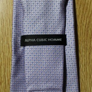 【2点で2,400円 未着用】その③ ALPHA CUBIC シルク100%ネクタイ 日本製 - 服/ファッション