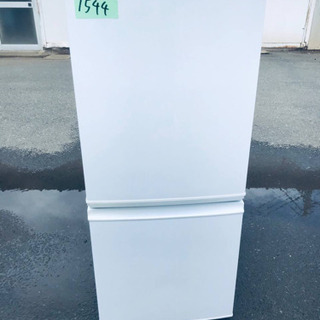 ②1544番 シャープ✨ノンフロン冷凍冷蔵庫✨SJ-D14A-W‼️