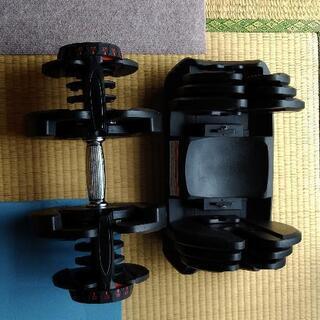 総重量80キロ(４０キロ×2)　ダイヤル式可変ダンベル