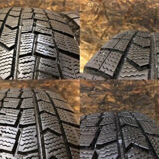 【DUNLOP WINTER MAXX WM02 165/60R15】スタッドレス【社外 15インチ 4.5J4HPCD100+45】バリ溝 ハスラー等　(VTG372) クレジットカード QR決済可能