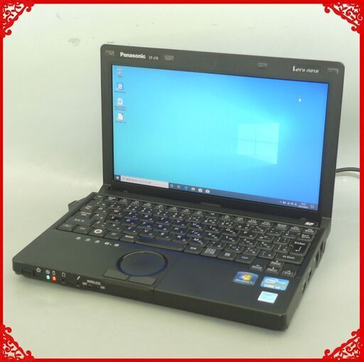 日本製 軽量 ノートパソコン 中古動作良品 10.1型 Panasonic CF-J10TWHDS Core i3 4GB 250G 無線 Windows10 LibreOffice 即使用可能